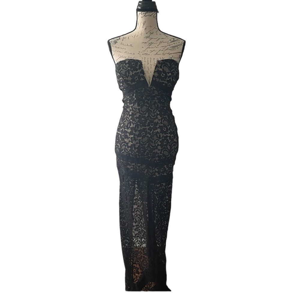 Black lace formal gown/dress​